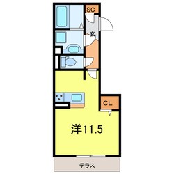 GRAND　D-ROOM上重原の物件間取画像